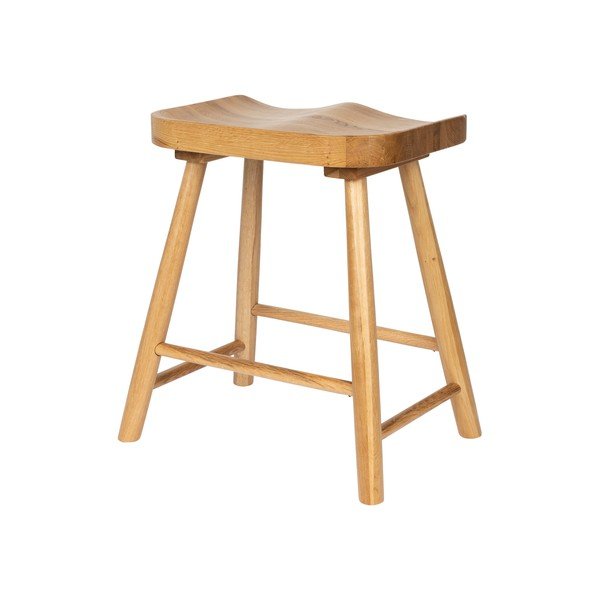 Stolička z dubového dřeva v přírodní barvě Vander – White Label-image-2