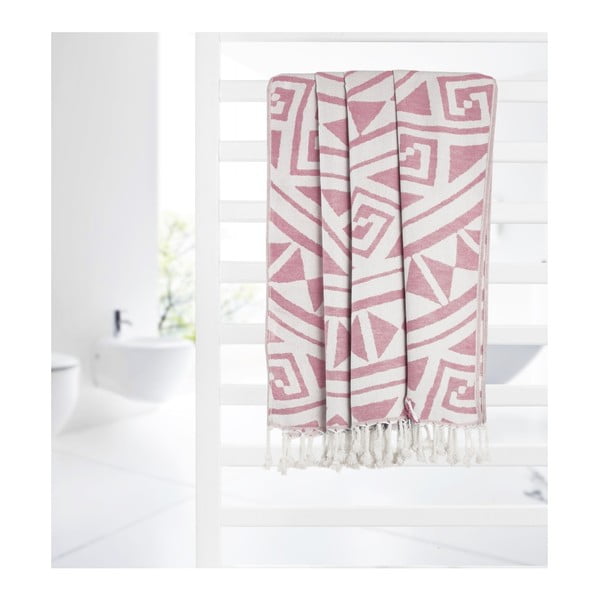 Růžová hammam osuška Kate Louise Mirabelle, 165 x 100 cm-image-3