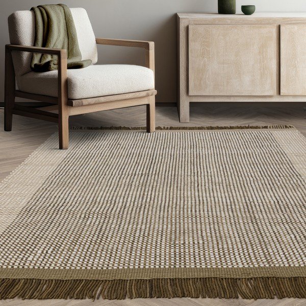 Světle hnědý ručně tkaný vlněný koberec 200x290 cm Avalon – Asiatic Carpets-image-1