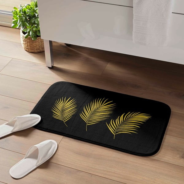 Černá/ve zlaté barvě koupelnová předložka 45x75 cm Orbella – douceur d'intérieur-image-1