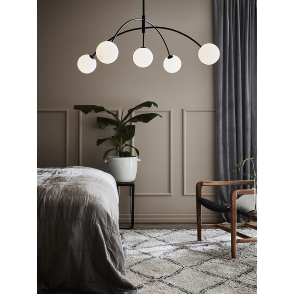 Černé závěsné svítidlo Markslöjd Heaven, ø 117 cm-image-1