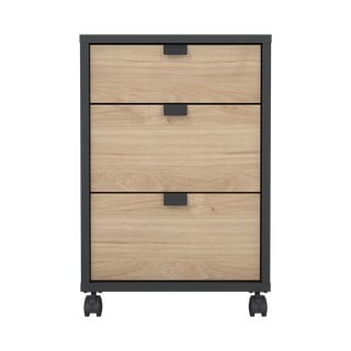 Skříňka v dekoru dubu v antracitovo-přírodní barvě 41x61 cm Sign – Tvilum