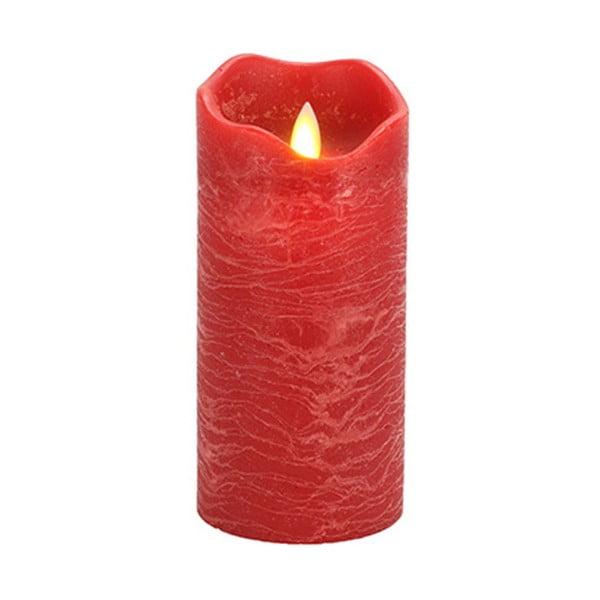 LED svítící dekorace Vorsteen Candle Red, 16 cm