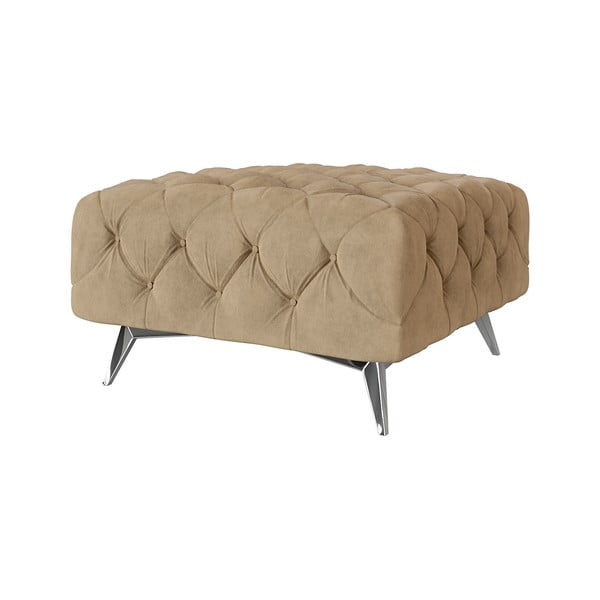 Světle hnědá sametová podnožka Chelsea – Ropez-image-1