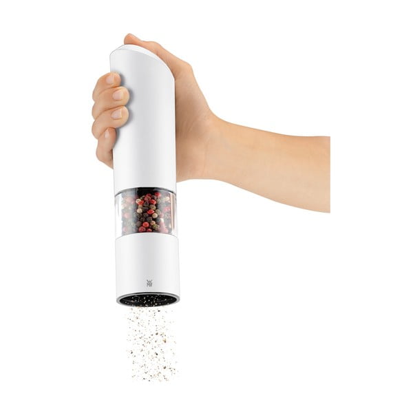 Bílý elektrický mlýnek na koření WMF, výška 21 cm-image-1