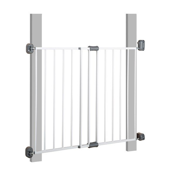 Bílá kovová zábrana do dveří – Roba-image-2