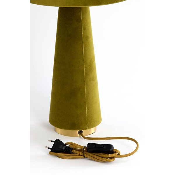 Zelená stolní lampa s textilním stínidlem (výška 61 cm) Devia – Light & Living-image-1