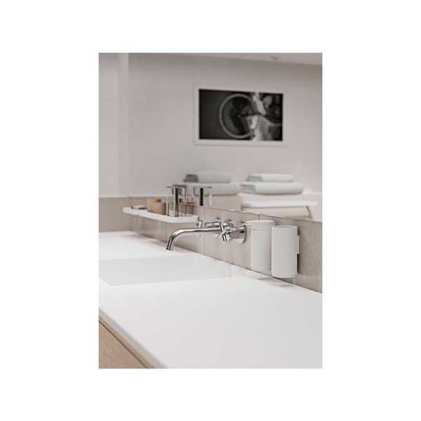 Bílý závěsný kelímek na zubní kartáčky Zone Rim-image-3