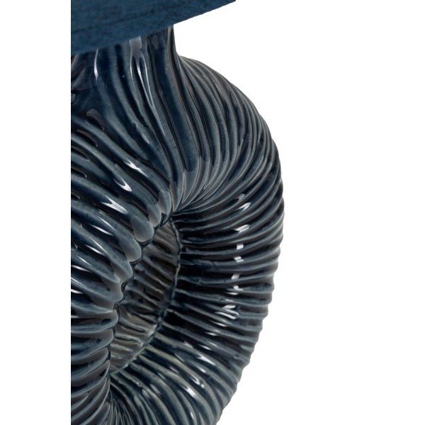 Modrá keramická stolní lampa s textilním stínidlem (výška 43 cm) Seta – Mauro Ferretti-image-3