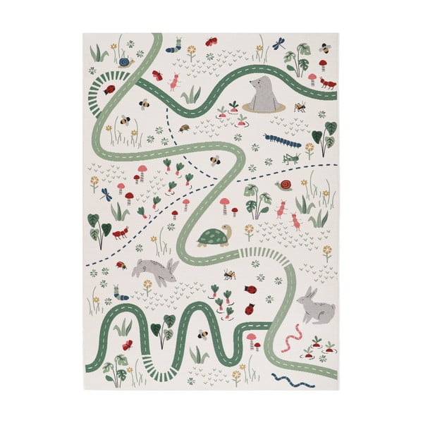 Krémový dětský hrací koberec 123x180 cm Garden Life – Nattiot