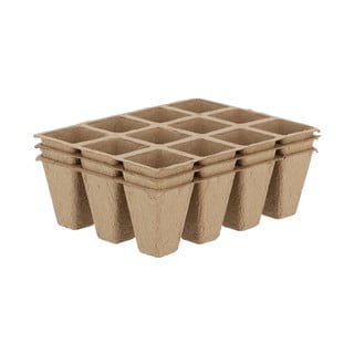Sada 3 sadbovačů Esschert Design Eco, 16,3 x 12,3 cm