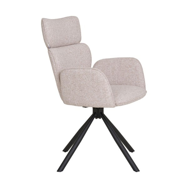 Béžová čalouněná jídelní křesla v sadě 2 ks s područkami Cordoba – House Nordic-image-3