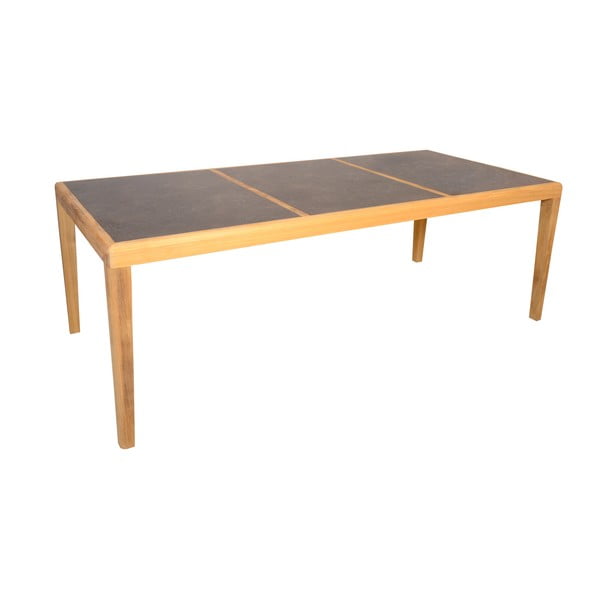 Zahradní jídelní stůl z teakového dřeva 100x219.5 cm Aquariva – Ezeis