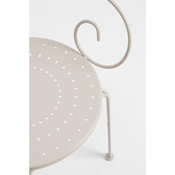 Béžová kovová zahradní židle Etienne – Bizzotto-image-1