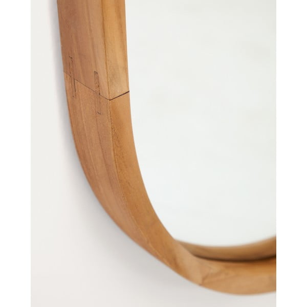 Nástěnné zrcadlo s dřevěným rámem 45x95 cm Magda – Kave Home-image-1