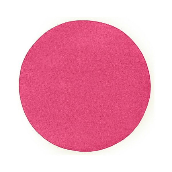 Růžový kulatý koberec ø 133 cm Fancy – Hanse Home