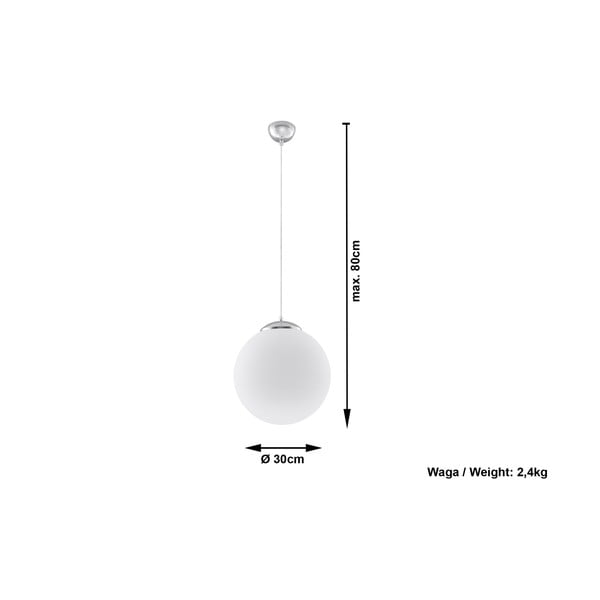 Bílé stropní svítidlo Sollux Bianco 30-image-2