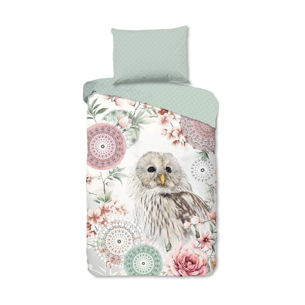 Zelené flanelové povlečení na jednolůžko 140x200 cm Omaira – HIP