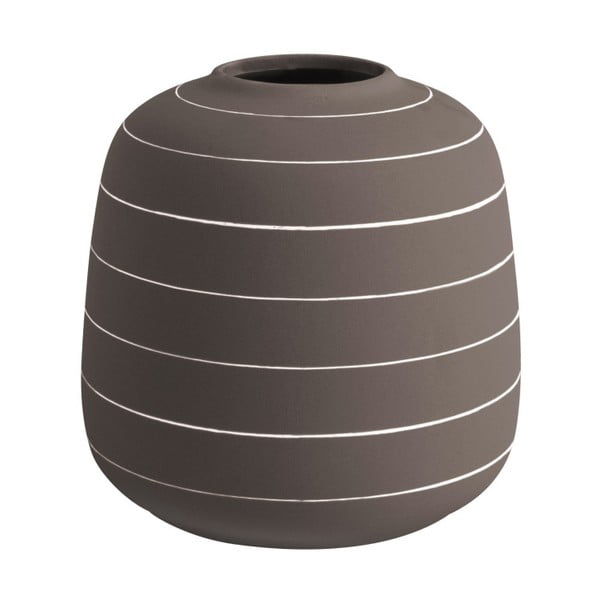 Tmavě hnědá keramická váza PT LIVING Terra, ⌀ 16,5 cm
