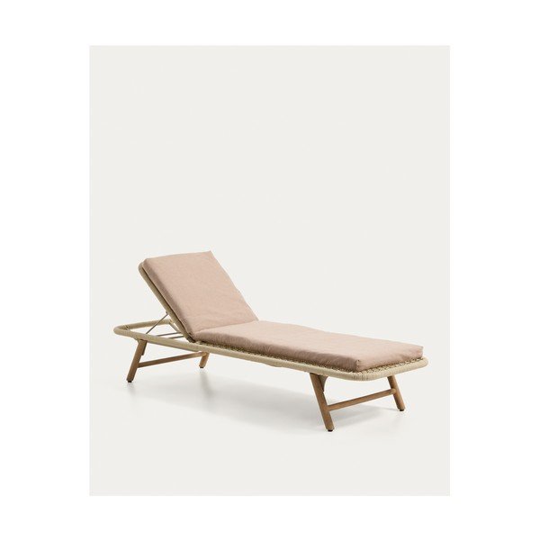 Béžový zahradní podsedák na lehátko 50x175 cm Maoni – Kave Home-image-4
