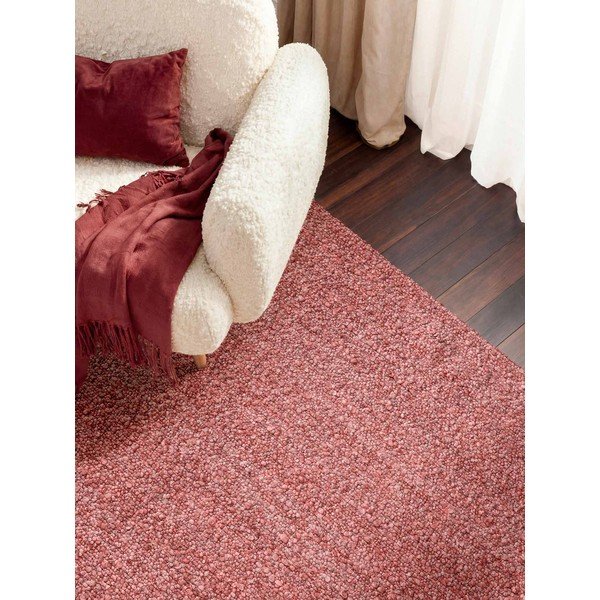 Tmavě růžový ručně tkaný koberec z materiálu bouclé 160x230 cm Notting Hill Portobello – Ted Baker-image-1