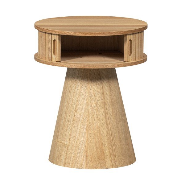 Noční stolek v dekoru borovice v přírodní barvě Karri – WOOOD-image-3