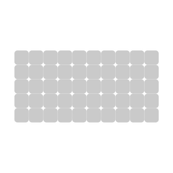 Samolepky v sadě na okno 50 ks 10x10 cm Square Blackout – Ambiance-image-2