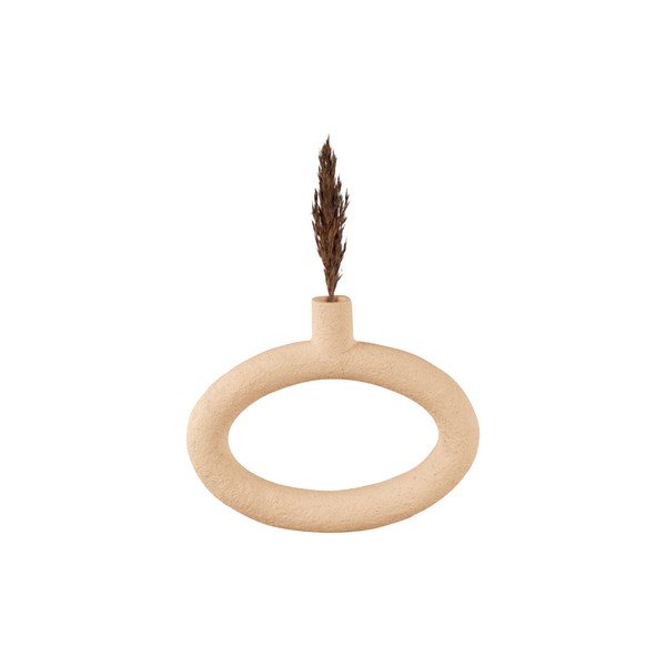 Světle hnědá váza PT LIVING Oval, výška 20,5 cm-image-1