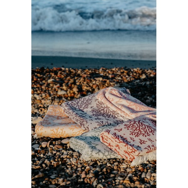 Tmavě růžový pléd s podílem bavlny Euromant Summer Coral, 140 x 180 cm-image-4