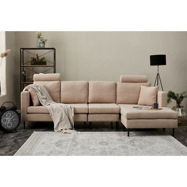 Béžová rohová pohovka (variabilní) Nova – Balcab Home-image-3