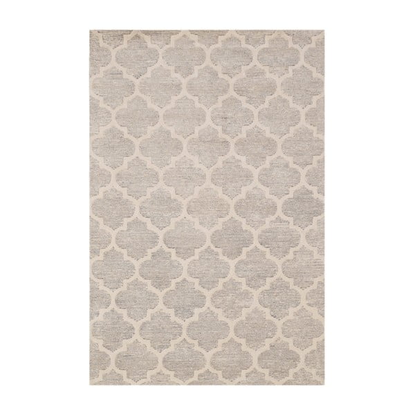 Ručně tuftovaný koberec ve stříbrné barvě Bakero Diamond, 183 x 122 cm