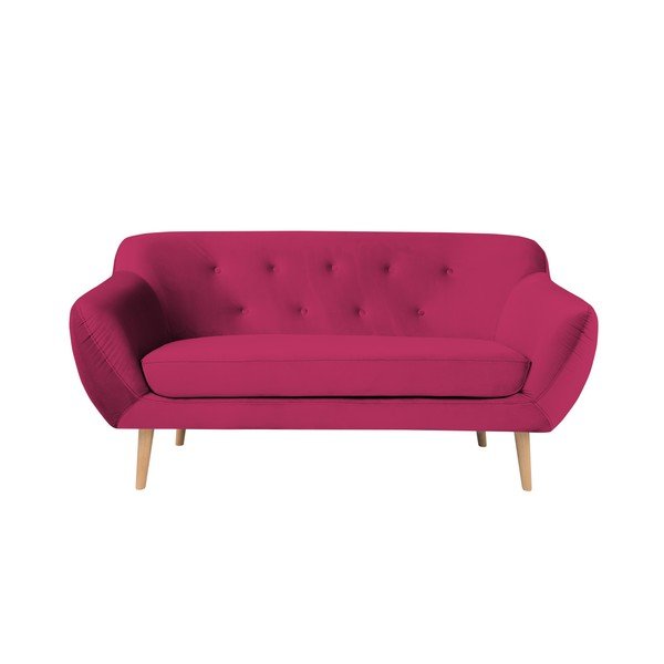 Růžová dvoumístná pohovka Mazzini Sofas Amelie