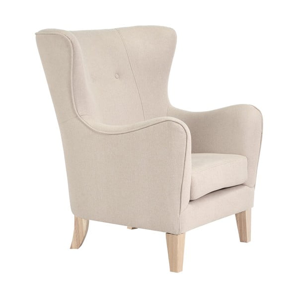 Krémové křeslo ušák Campo – House Nordic-image-2