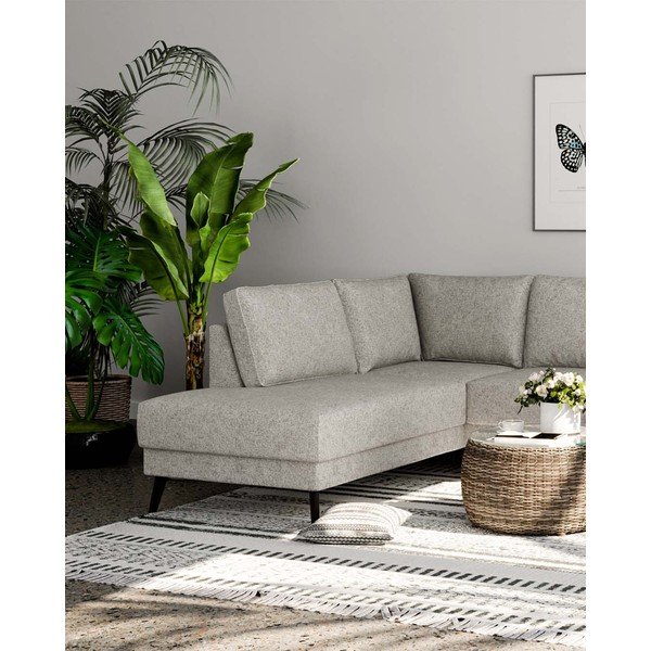 Krémová rohová pohovka (levý roh) Fynn – Ghado-image-1