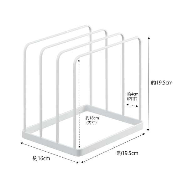Bílý kovový organizér Yamazaki Tower-image-2