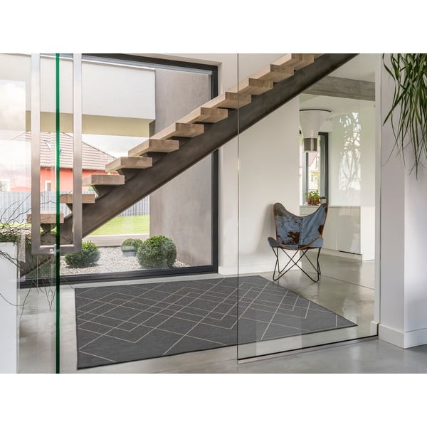 Šedý venkovní koberec Universal Hibis, 135 x 190 cm-image-1