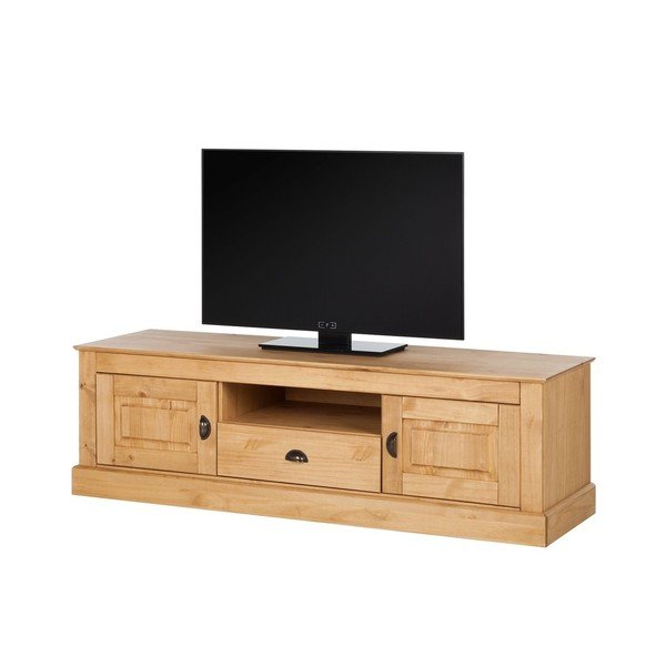 Přírodní TV komoda z borovicového dřeva Støraa Tommy-image-1