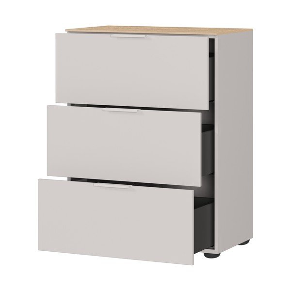 Krémová matná skříňka 68x98x40 cm Savoca – Germania-image-3