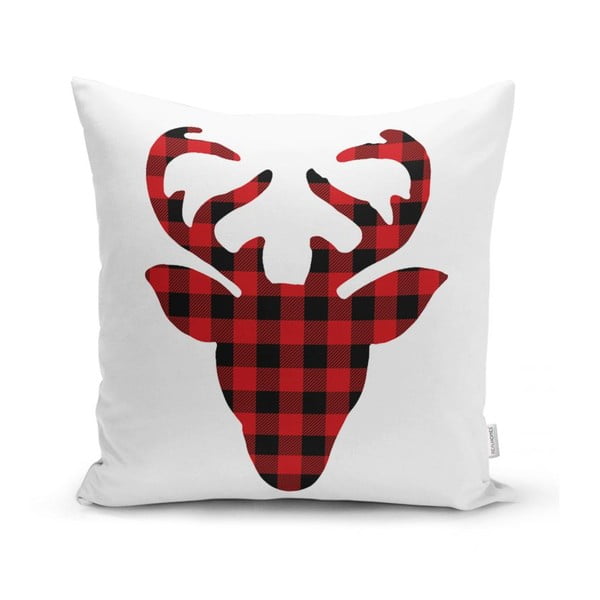 Sada 4 vánočních povlaků na polštář a běhounu na stůl Minimalist Cushion Covers Christmas Tartan-image-1