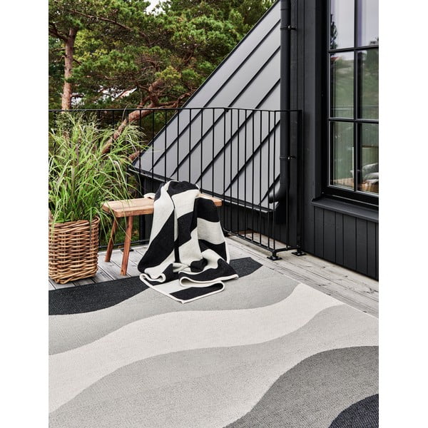 Šedý vnitřní a venkovní koberec 180x230 cm Urvi Metal – Pappelina-image-1