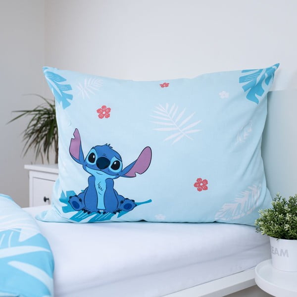Modré bavlněné dětské povlečení na jednolůžko 140x200 cm Lilo and Stitch "Blue"  – Jerry Fabrics-image-3