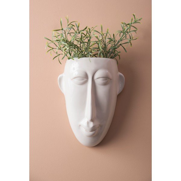 Šedý nástěnný květináč PT LIVING Mask, 17,5 x 22,4 cm-image-1