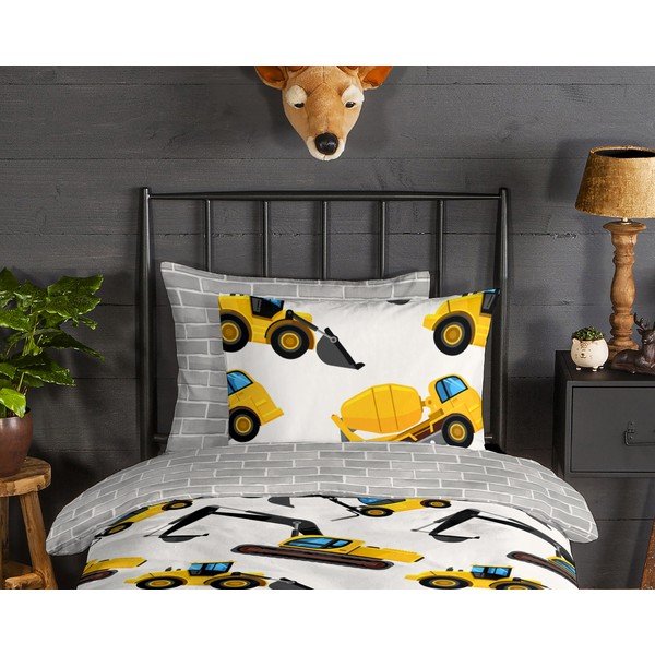 Flanelové dětské povlečení na jednolůžko 140x200 cm Dig – Good Morning-image-2