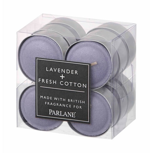 Sada 12 čajových svíček Parlane Lavender & Cotton