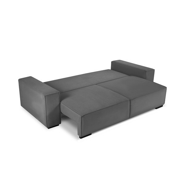 Tmavě šedá manšestrová rozkládací pohovka Mazzini Sofas Azalea-image-4