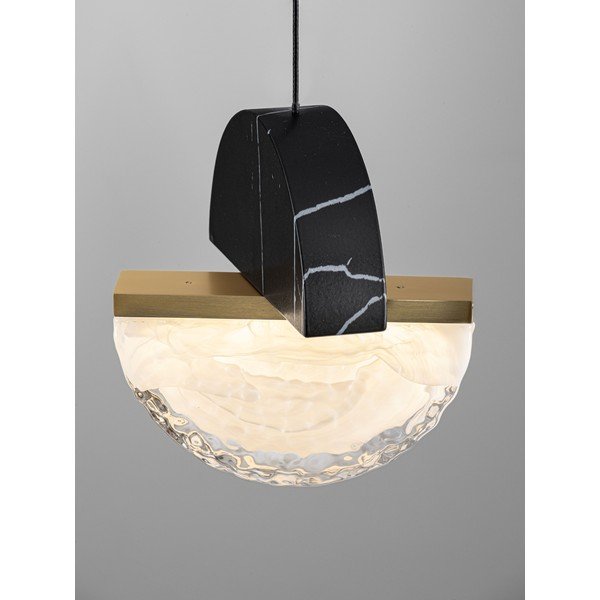 Černé kovové LED stmívatelné závěsné svítidlo ø 16 cm Dorin – Nova Luce-image-4