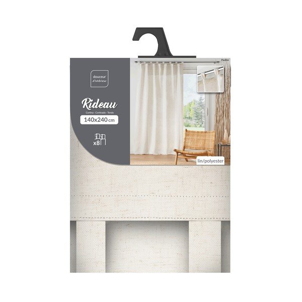 Krémový závěs 140x240 cm Pauline – douceur d'intérieur-image-4