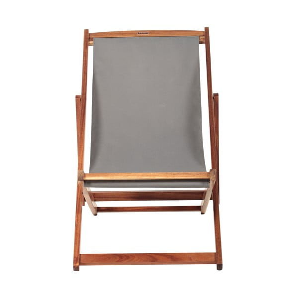 Šedé/v přírodní barvě dřevěné zahradní lehátko Dionysus – Bonami Essentials-image-2