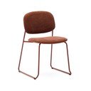 Kovová stohovatelná jídelní židle v terakotové barvě Meli – Kave Home