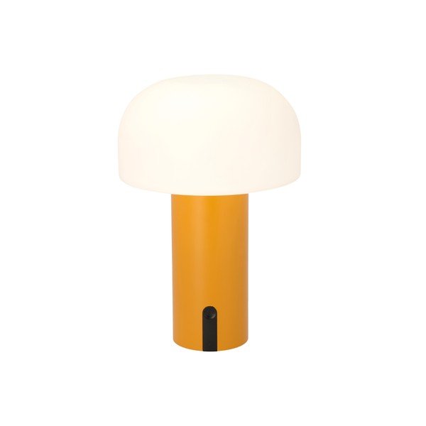 Bílá/oranžová LED stolní lampa (výška 22,5 cm) Styles – Villa Collection-image-1